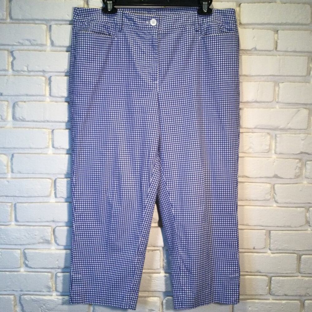 Talbots Perfect Skimmer Blue Gingham 12 - Picture 3 of 8